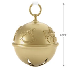 Hallmark 50th Anniversary Ring In The Season Special Edition Metal Bell Ornament -Ornament Shop Gold Jingle Bell Keepsake Ornament 2899QGO2989 03