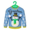Hallmark Grandson Christmas Sweater 2023 Ornament -Ornament Shop Grandson Snowman Sweater 2023 Keepsake Ornament 1399QGO2557 01