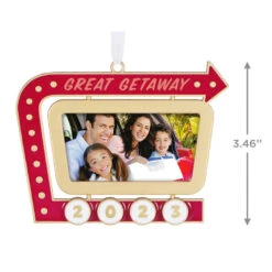 Hallmark Great Getaway 2023 Metal Photo Frame Ornament -Ornament Shop Great Getaway Picture Frame Keepsake Ornament 1999QHX3097 03