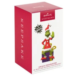 Hallmark Dr. Seuss's How The Grinch Stole Christmas!™ Grinch Peekbuster Ornament With Motion-Activated Sound 11 Hallmark Dr. Seuss's How The Grinch Stole Christmas!™ Grinch Peekbuster Ornament With Motion-Activated Sound -Ornament Shop Grinch Peekbuster Keepsake Ornament 2699QXI7067 04