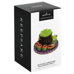 Hallmark Season's Treatings Halloween Party 2023 Ornament -Ornament Shop Halloween Treats Tray Keepsake Ornament 1799QFO5337 04