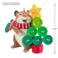 Hallmark Cute As A Button Ornament -Ornament Shop Hamster With Button Tree Keepsake Ornament 1599QXR8259 03