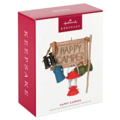 Hallmark Happy Camper Ornament -Ornament Shop Happy Camper Sign and Gear Keepsake Ornament 1899QGO2917 04