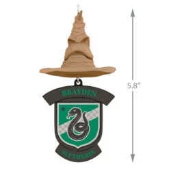 Harry Potter™ Sorting Hat Personalized Text Ornament, Slytherin™ -Ornament Shop Harry Potter Sorting Hat Personalized Ornament Slytherin 2499QHE1883B6 03