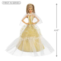 Hallmark 2023 Latina Holiday Barbie™ Ornament -Ornament Shop Hispanic Holiday Barbie Doll Keepsake Ornament 2199QXR8219 03