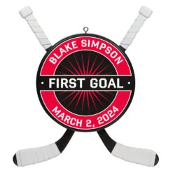 Hockey Star Personalized Ornament