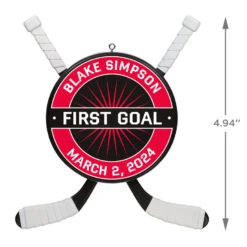 Hockey Star Personalized Ornament -Ornament Shop Hockey Star Personalized Ornament 2499QHE1925B1 03