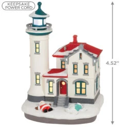 Hallmark Holiday Lighthouse 2023 Ornament With Light -Ornament Shop Holiday Lighthouse Keepsake Ornament 2799QXR8237 03