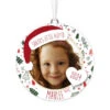 Hallmark Holiday Personalized Text And Photo Ceramic Ornament -Ornament Shop Holiday Personalized Round Christmas Ornament 1999QHE1711B22 01
