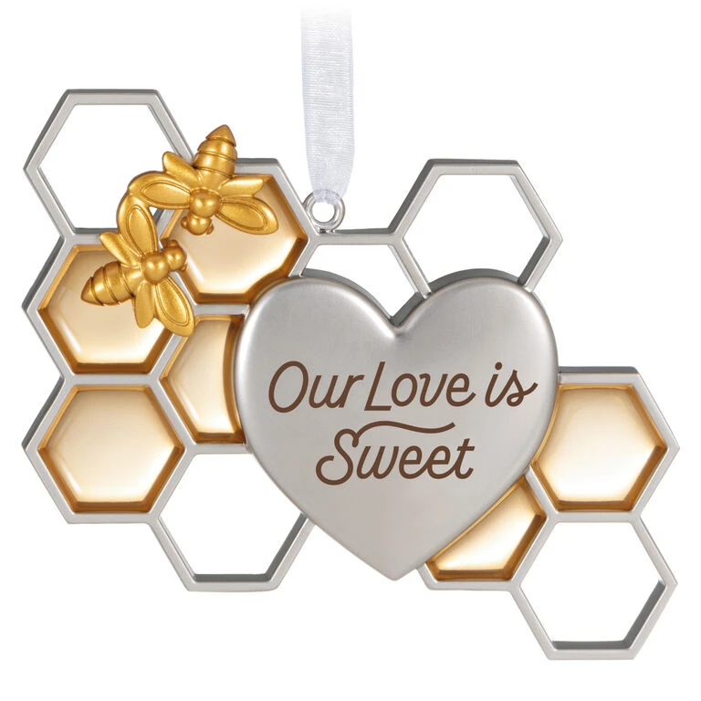 Hallmark Our Love Is Sweet Metal Ornament 3 Hallmark Our Love Is Sweet Metal Ornament