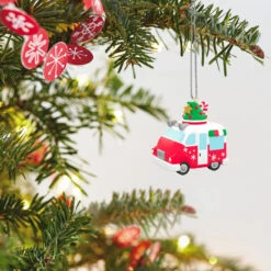 Hallmark Mini Festive Frozen Treats Ornament With Sound, 1.35" -Ornament Shop Ice Cream Truck Keepsake Ornament 1299QXM9199 02