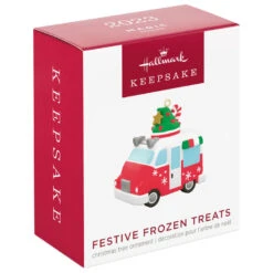 Hallmark Mini Festive Frozen Treats Ornament With Sound, 1.35" -Ornament Shop Ice Cream Truck Keepsake Ornament 1299QXM9199 04
