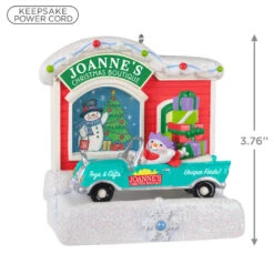 Hallmark Happy Holiday Parade Collection Joanne's Christmas Boutique Musical Ornament With Light -Ornament Shop Joannes Christmas Boutique Shop Keepsake Ornament 3499QGO2517 03