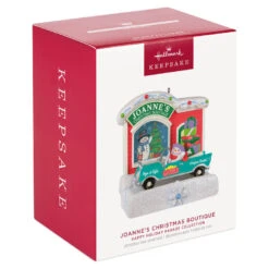 Hallmark Happy Holiday Parade Collection Joanne's Christmas Boutique Musical Ornament With Light -Ornament Shop Joannes Christmas Boutique Shop Keepsake Ornament 3499QGO2517 04