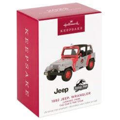 Hallmark The Car's The Star Jurassic Park 1992 Jeep Wrangler Metal Ornament -Ornament Shop Jurassic Park Jeep Keepsake Ornament 2199QXR8149 04