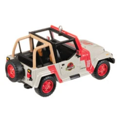 Hallmark The Car's The Star Jurassic Park 1992 Jeep Wrangler Metal Ornament -Ornament Shop Jurassic Park Jeep Keepsake Ornament 2199QXR8149 06