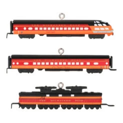Hallmark Mini Lionel® Milwaukee Road EP-2 Passenger Ornaments, Set Of 3 -Ornament Shop Lionel Trains Milwaukee Road Cars Keepsake Ornaments 2299QXM9287 06