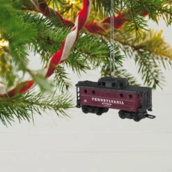 Hallmark Lionel® Pennsylvania K4 Caboose Metal Ornament -Ornament Shop Lionel Trains Red and Black Caboose Keepsake Ornament 2199QXI6379 02