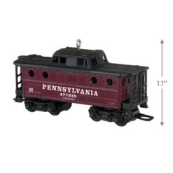 Hallmark Lionel® Pennsylvania K4 Caboose Metal Ornament -Ornament Shop Lionel Trains Red and Black Caboose Keepsake Ornament 2199QXI6379 03