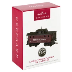 Hallmark Lionel® Pennsylvania K4 Caboose Metal Ornament -Ornament Shop Lionel Trains Red and Black Caboose Keepsake Ornament 2199QXI6379 04