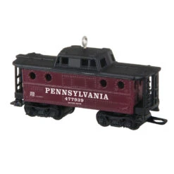 Hallmark Lionel® Pennsylvania K4 Caboose Metal Ornament -Ornament Shop Lionel Trains Red and Black Caboose Keepsake Ornament 2199QXI6379 06