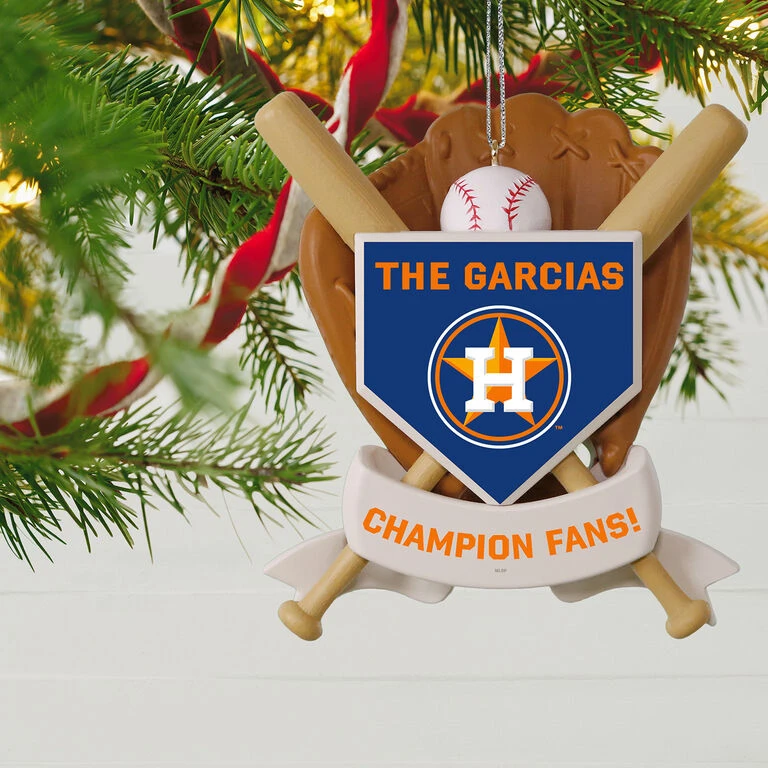 MLB Baseball Personalized Ornament, Astros™ 4 MLB Baseball Personalized Ornament, Astros™ - Image 2