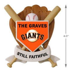 MLB Baseball Personalized Ornament, Giants™ -Ornament Shop MLB Baseball Personalized Ornament Giants 2499QHE1913B108 04