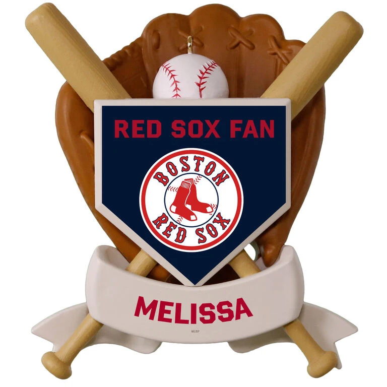MLB Baseball Personalized Ornament, Red Sox™ 3 MLB Baseball Personalized Ornament, Red Sox™