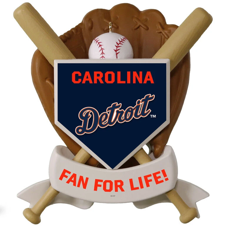 MLB Baseball Personalized Ornament, Tigers™ 5 MLB Baseball Personalized Ornament, Tigers™ - Image 3