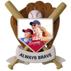MLB Baseball Personalized Photo Ornament, Braves™ -Ornament Shop MLB Baseball Personalized Photo Ornament Braves 2499QHE1913B3 03