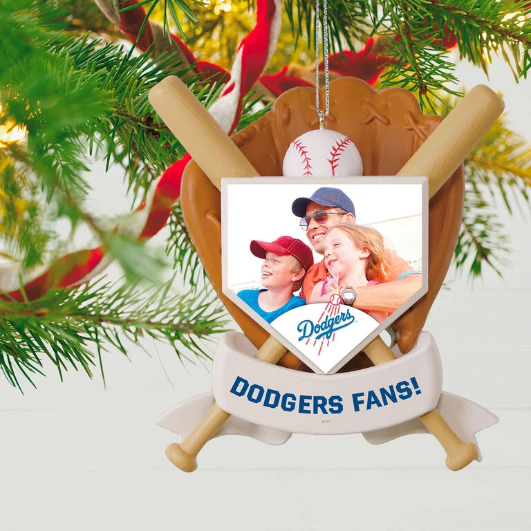 MLB Baseball Personalized Photo Ornament, Dodgers™ 4 MLB Baseball Personalized Photo Ornament, Dodgers™ - Image 2