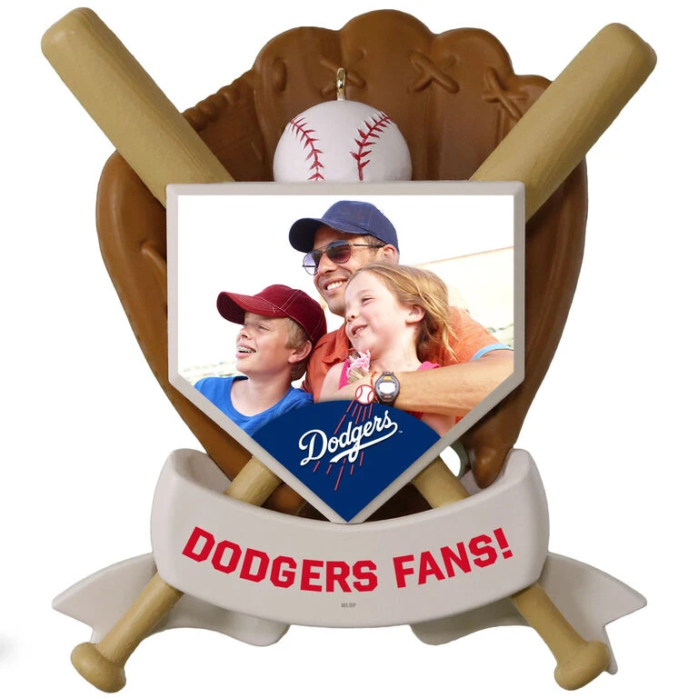 MLB Baseball Personalized Photo Ornament, Dodgers™ 5 MLB Baseball Personalized Photo Ornament, Dodgers™ - Image 3