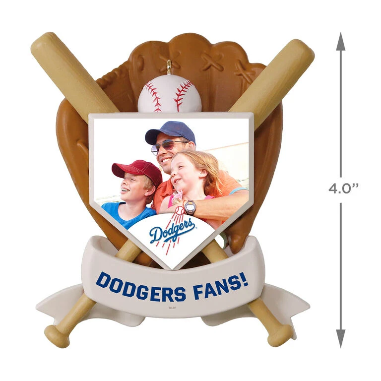 MLB Baseball Personalized Photo Ornament, Dodgers™ 6 MLB Baseball Personalized Photo Ornament, Dodgers™ - Image 4