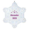 Hallmark Magic Sparkling Snowflake Block Text Personalized Ornament With Light -Ornament Shop Magic Sparkling Snowflake Block Text Personalized Keepsake Ornament With Light 2999QHE2010B2 01