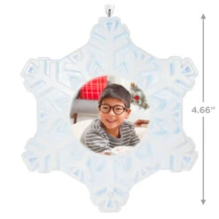 Hallmark Magic Sparkling Snowflake Photo Personalized Ornament With Light -Ornament Shop Magic Sparkling Snowflake Photo Keepsake Personalized Ornament With Light 2999QHE2010B3 03