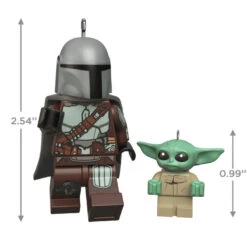 Hallmark The Mandalorian™ And Grogu™ LEGO® Star Wars™ Minifigure Ornaments, Set Of 2 10 Hallmark The Mandalorian™ And Grogu™ LEGO® Star Wars™ Minifigure Ornaments, Set Of 2 -Ornament Shop Mandalorian Grogu LEGO Minifig Keepsake Ornaments 2499QXI7079 03