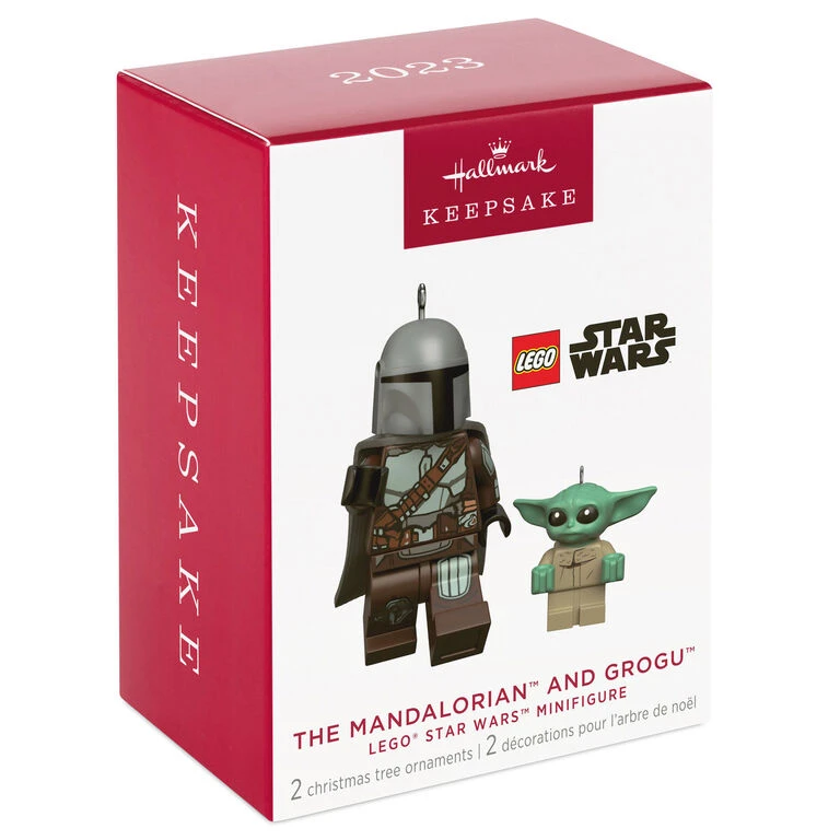 Hallmark The Mandalorian™ And Grogu™ LEGO® Star Wars™ Minifigure Ornaments, Set Of 2 6 Hallmark The Mandalorian™ And Grogu™ LEGO® Star Wars™ Minifigure Ornaments, Set Of 2 - Image 4