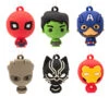 Mini Marvel Super Heroes Shatterproof Hallmark Ornaments, Set Of 6 -Ornament Shop Marvel Super Heroes Miniature Christmas Ornaments Set of 6 2HCM9228 01
