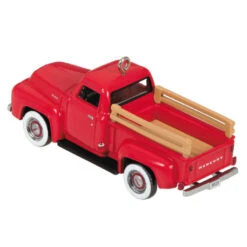 Hallmark Mini Lil' American Trucks 1954 Mercury M-100 2023 Metal Ornament, 0.75" -Ornament Shop Mercury M100 Truck Keepsake Ornament 1299QXM9159 06