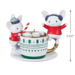 Hallmark Merry Mice With Hot Cocoa Ornament -Ornament Shop Mice in Hot Cocoa Mug Keepsake Ornament 1999QXT4119 03