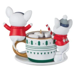 Hallmark Merry Mice With Hot Cocoa Ornament -Ornament Shop Mice in Hot Cocoa Mug Keepsake Ornament 1999QXT4119 06