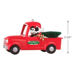 Hallmark Disney Mickey Mouse Mickey's Tree Farm 2023 Ornament -Ornament Shop Mickey Christmas Tree Truck Keepsake Ornament 1999QXD6677 03