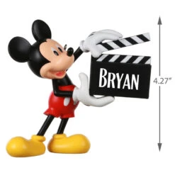 Hallmark Disney Mickey Mouse With Clapperboard Personalized Ornament 7 Hallmark Disney Mickey Mouse With Clapperboard Personalized Ornament -Ornament Shop Mickey Mouse Clapperboard Personalized Ornament 2499QHE1960B1 03