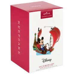 Hallmark Disney Peter Pan's Flight Off To Never Land! Ornament -Ornament Shop Mickey Peter Pan Pirate Ship Keepsake Ornament 2199QXD6569 04