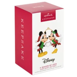 Hallmark Disney Mickey And Minnie A Season Of Love Ornament -Ornament Shop Mickey and Minnie Hands Heart Keepsake Ornament 2099QXD6667 04