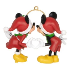 Hallmark Disney Mickey And Minnie A Season Of Love Ornament -Ornament Shop Mickey and Minnie Hands Heart Keepsake Ornament 2099QXD6667 06