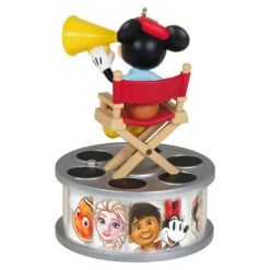 Hallmark Disney 100 Years Of Wonder Director Mickey Mouse Ornament With Light And Sound -Ornament Shop Mickey in Director Chair Keepsake Ornament 2999QXD6727 06