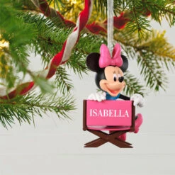 Hallmark Disney Minnie Mouse In Director's Chair Personalized Ornament 7 Hallmark Disney Minnie Mouse In Director's Chair Personalized Ornament -Ornament Shop Minnie Mouse Directors Chair Personalized Ornament 2499QHE1961B1 02