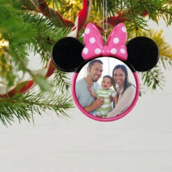 Hallmark Disney Minnie Mouse Ears Silhouette Personalized Photo Ornament -Ornament Shop Minnie Mouse Ears Shape Personalized Photo Ornament 2499QHE1963B3 02