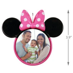 Hallmark Disney Minnie Mouse Ears Silhouette Personalized Photo Ornament -Ornament Shop Minnie Mouse Ears Shape Personalized Photo Ornament 2499QHE1963B3 03